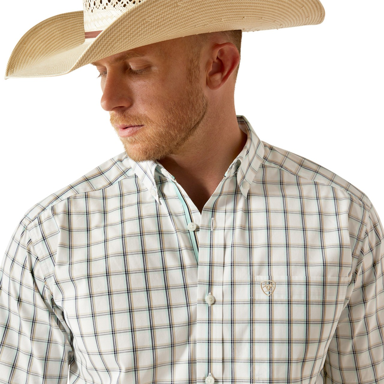 Ariat Men's Pro Series Cooper Classic Fit Shirt- White