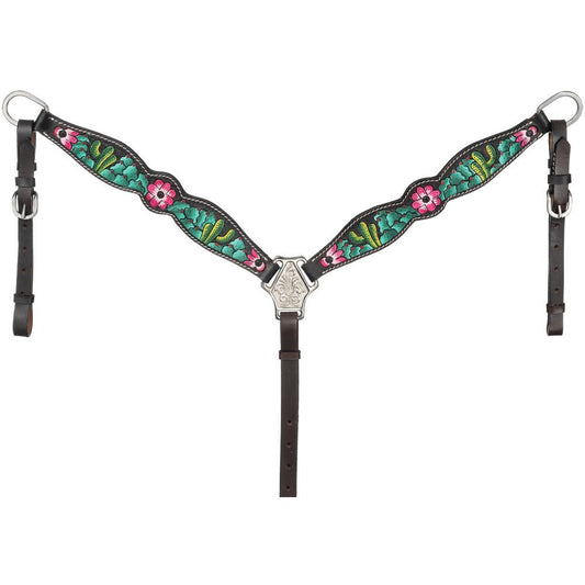 Cactus/Pink Flwr Pony Breastcollar