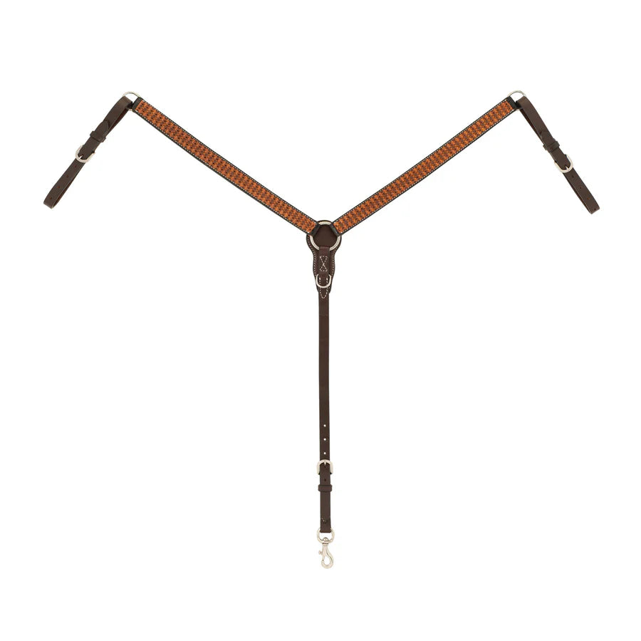 Weaver Leather Floret Tooled Straight Breast Collar - Irvine Tack &amp; Western Wear
