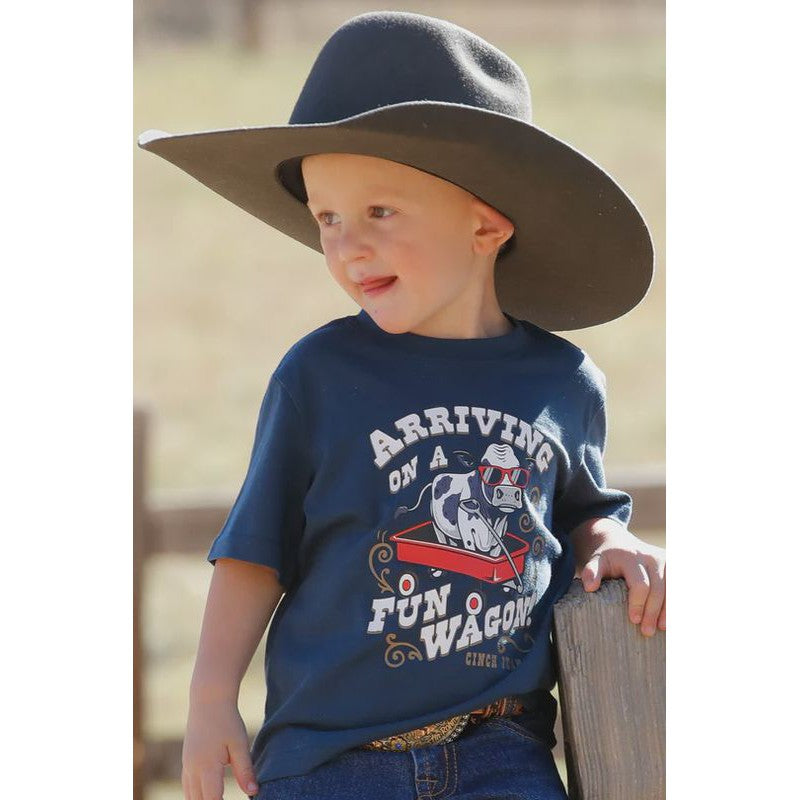 Cinch Infant Boy's Fun Wagon T-Shirt - Navy