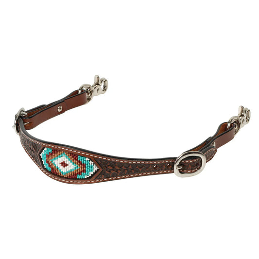 Weaver Leather Beaded With Strap- Chestnut