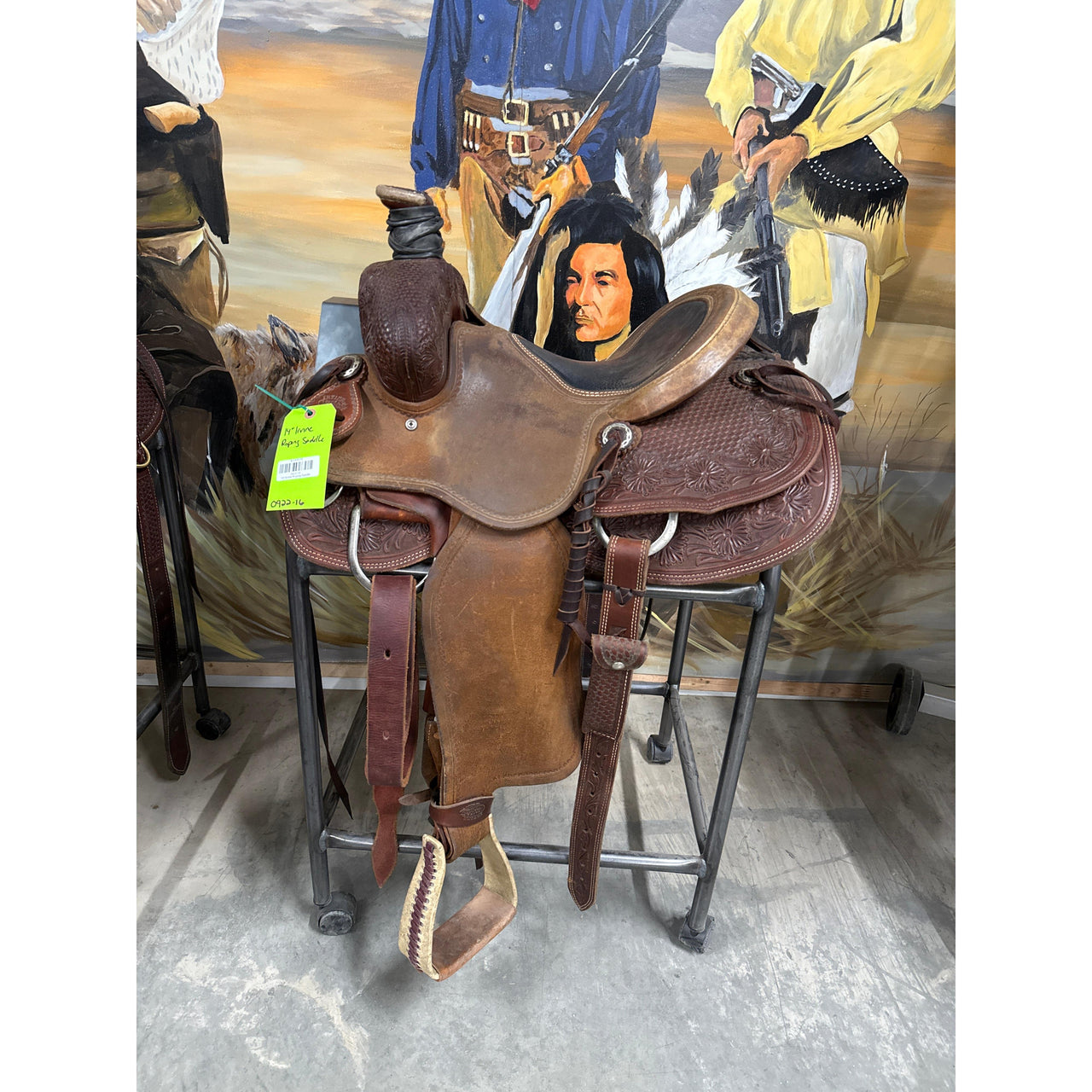 14" Used Irvine Roping Saddle