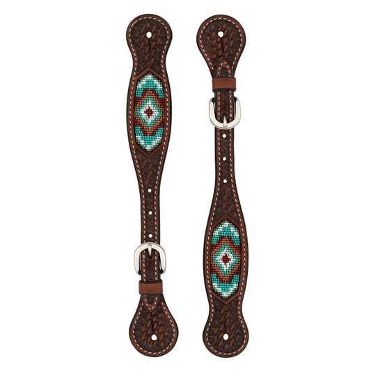 Weaver Leather Beaded Spur Straps