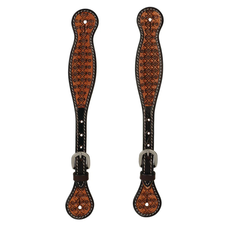 Weaver Leather Floret Tooled Spur Straps