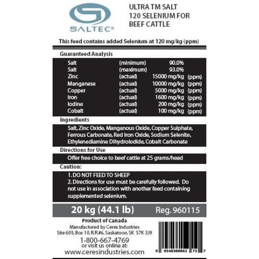 Salt Tec Ultra TM w/Selenium Block 25KG
