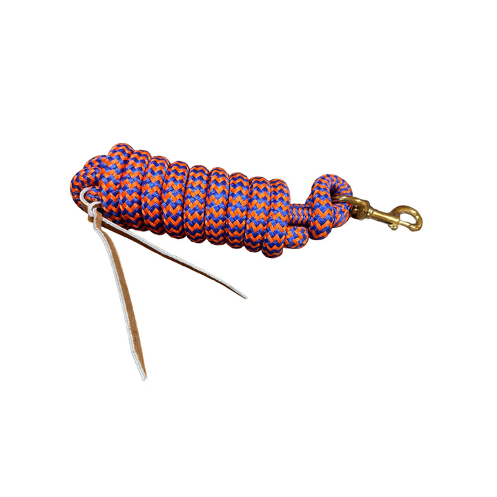 Irvine Cow Lead 9 ft 5/8" Lead w/Brass Plated Bolt Snap (Mixed Colours)