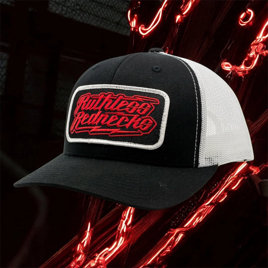 Ruthless Rednecks Impact Curved Brim Cap- Black / White