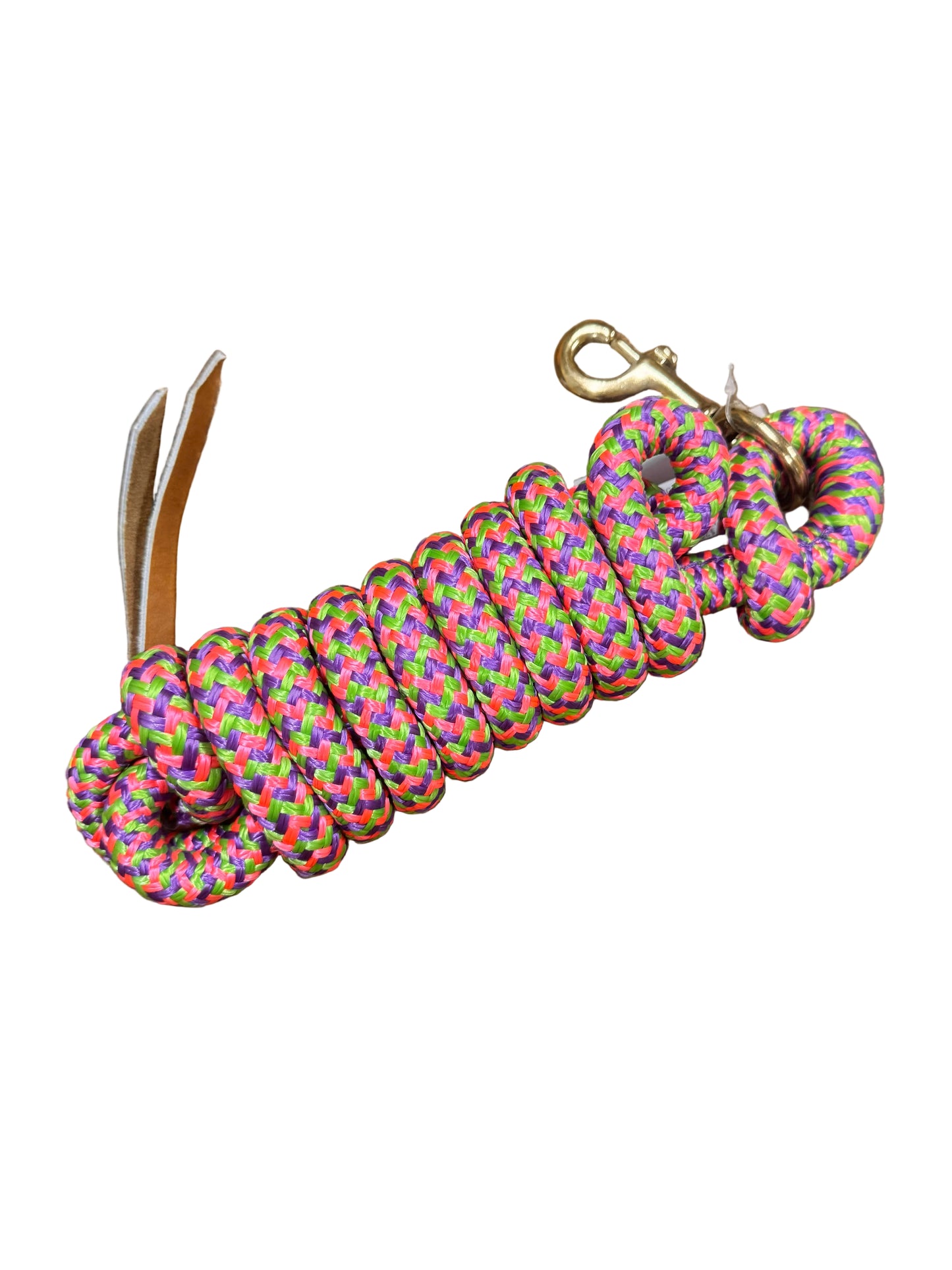 Irvine Cow Lead 9 ft 5/8" Lead w/Brass Plated Bolt Snap (Mixed Colours)