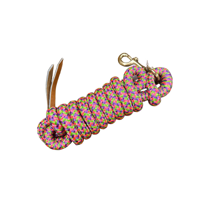 Irvine Cow Lead 9 ft 5/8" Lead w/Brass Plated Bolt Snap (Mixed Colours)