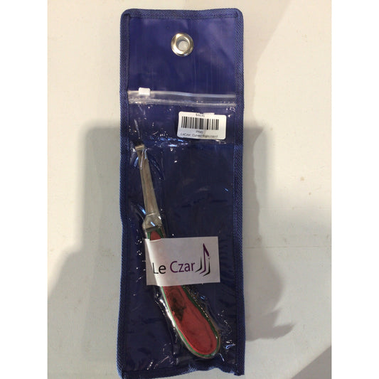 LeCzar Curved Right Hand-Blue/Brass Handle