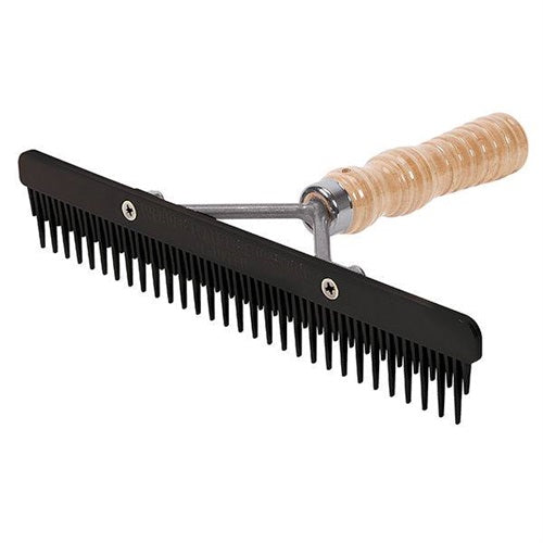 Weaver Plastic Fluffer Comb - Wood Handle