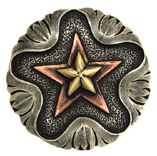 Angus Silversmiths Concho Set of 6 -B65