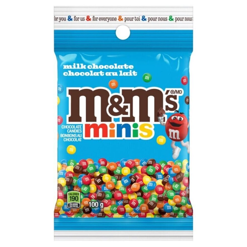 M&amp;M Mini Milk Chocolate Bag 100g