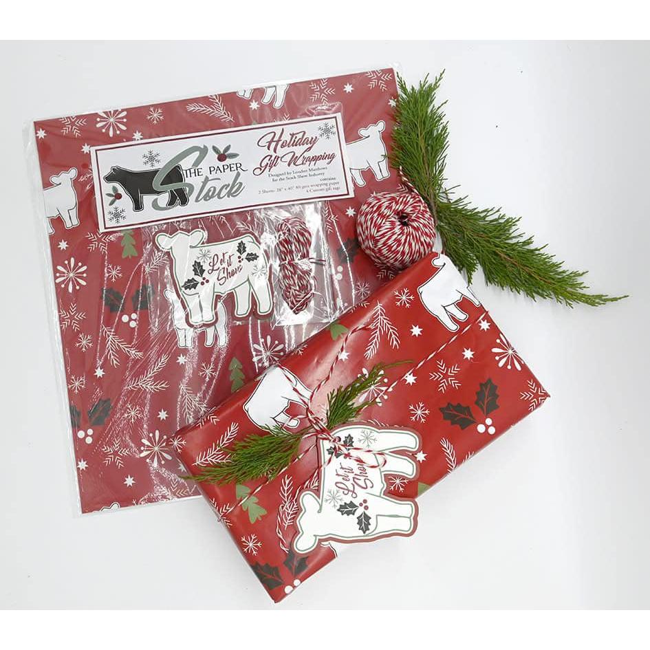 Stock Show Wrapping Holiday Wrapping Paper