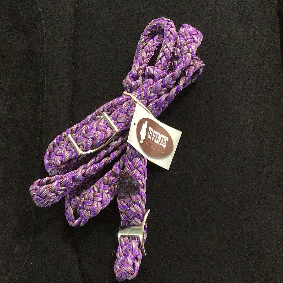 Irvine Braided Barrel Rein - Irvine Tack &amp; Western Wear