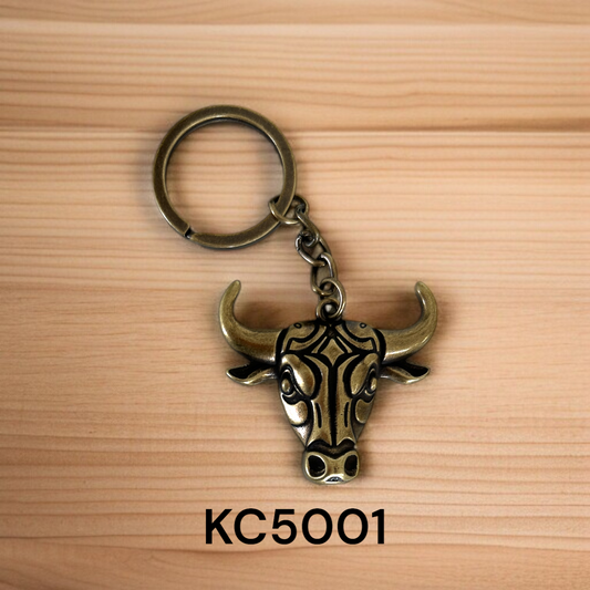 Western Fashion Accessories Bull Head Keychain