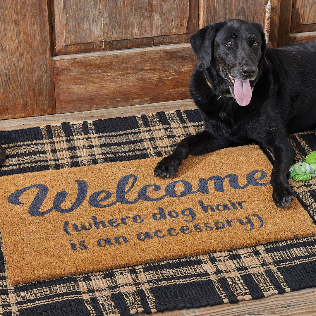 Welcome (Where dog hair is an accessory)  Doormat