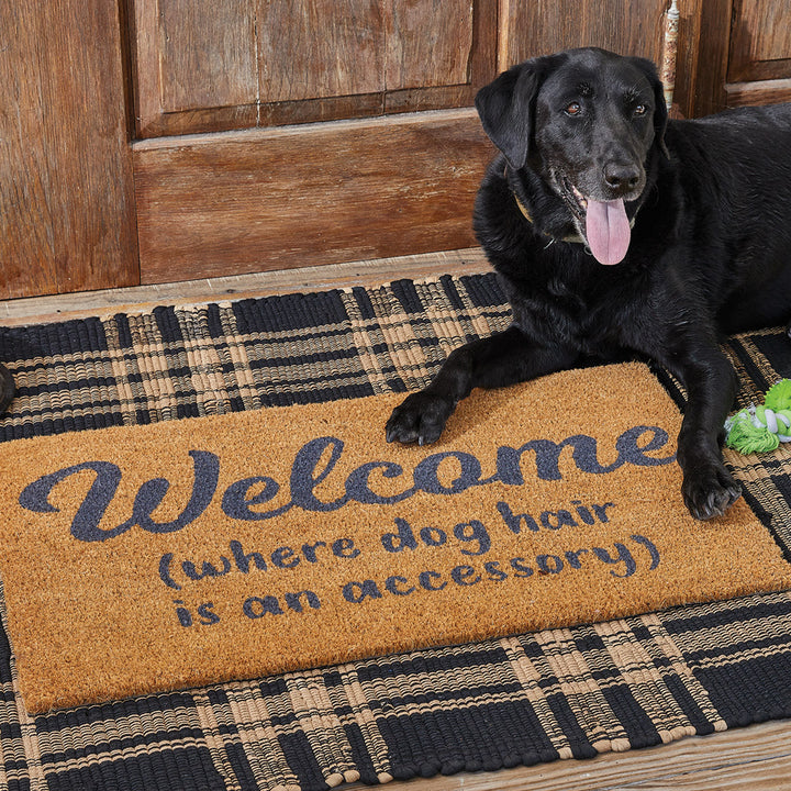 Welcome (Where dog hair is an accessory)  Doormat