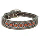 Weaver Leather Beaded Basket Weave Dog Collar 1"