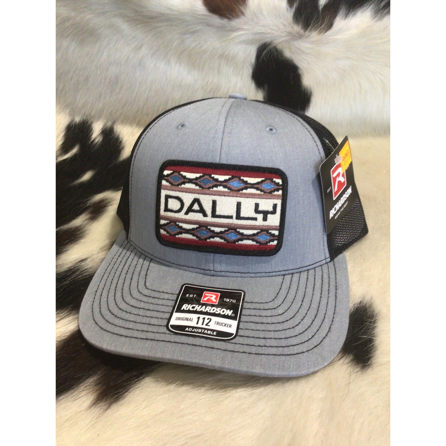 Dally Up Caps Dally Aztec Design  Embroidered Logo