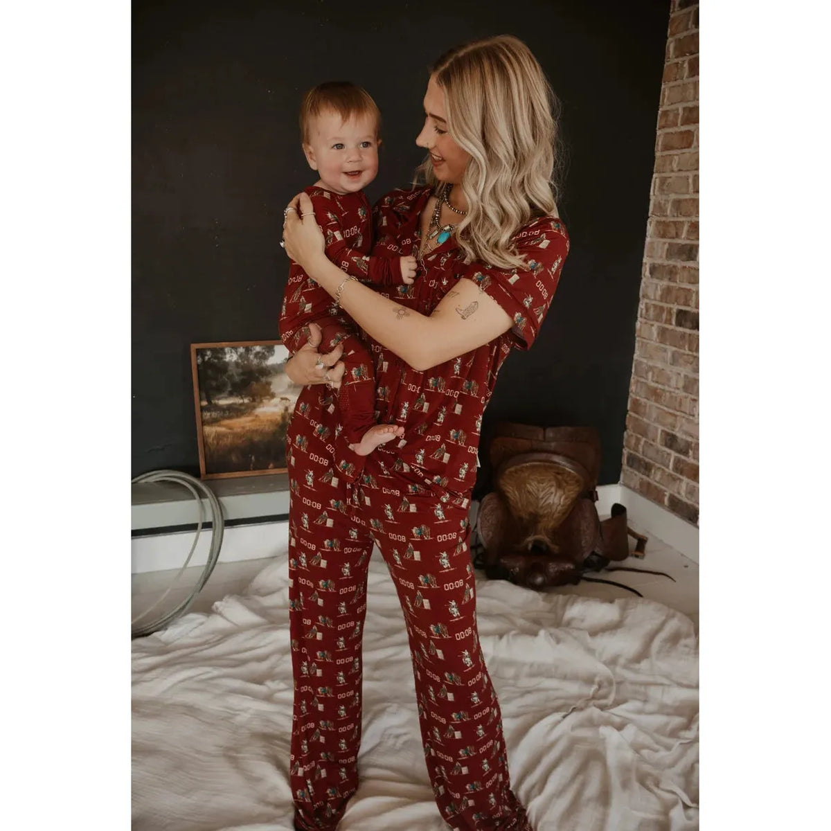 Boots & Bows Rodeo Nights Adult Sleep Set- Brown