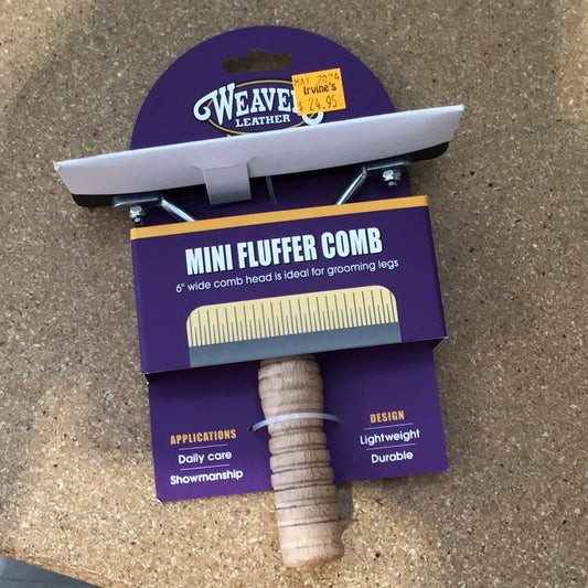 Weaver Mini Fluffer Wood Handle Comb