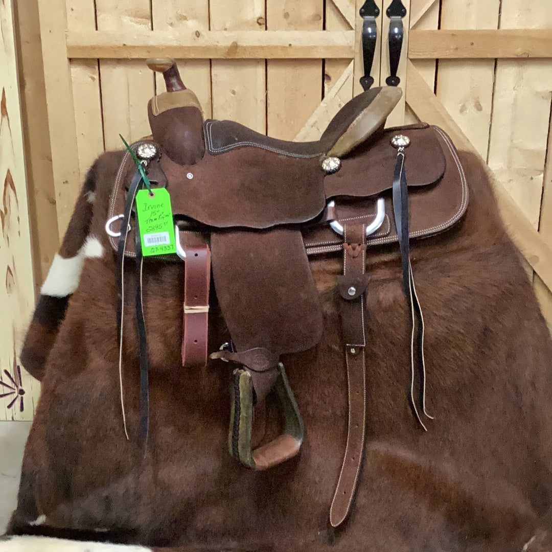 Irvine 15"  Team Roping  Saddle