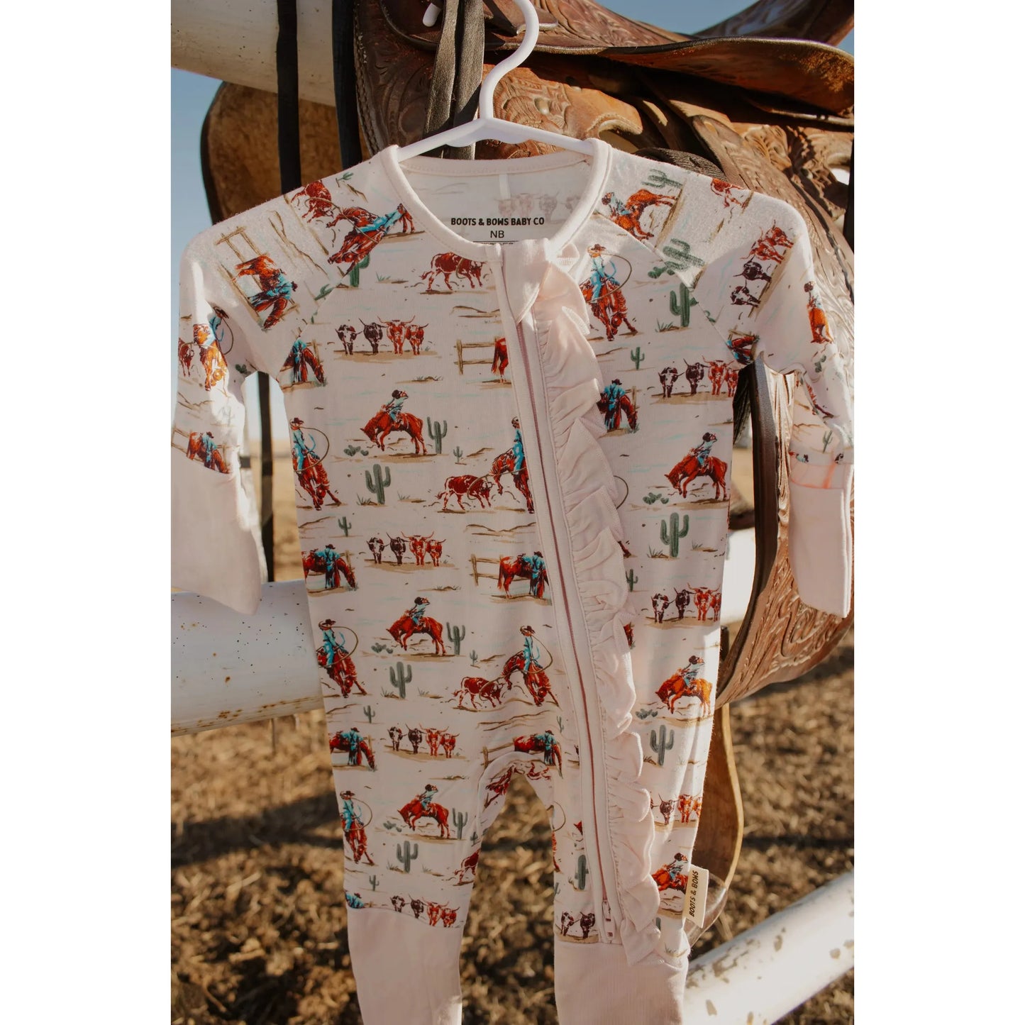 Boots & Bows Infants Prairie Dust Sleepwear - Cream
