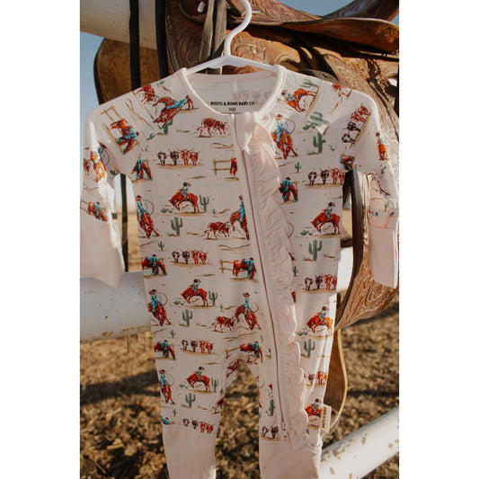 Boots & Bows Infants Prairie Dust Sleepwear - Cream