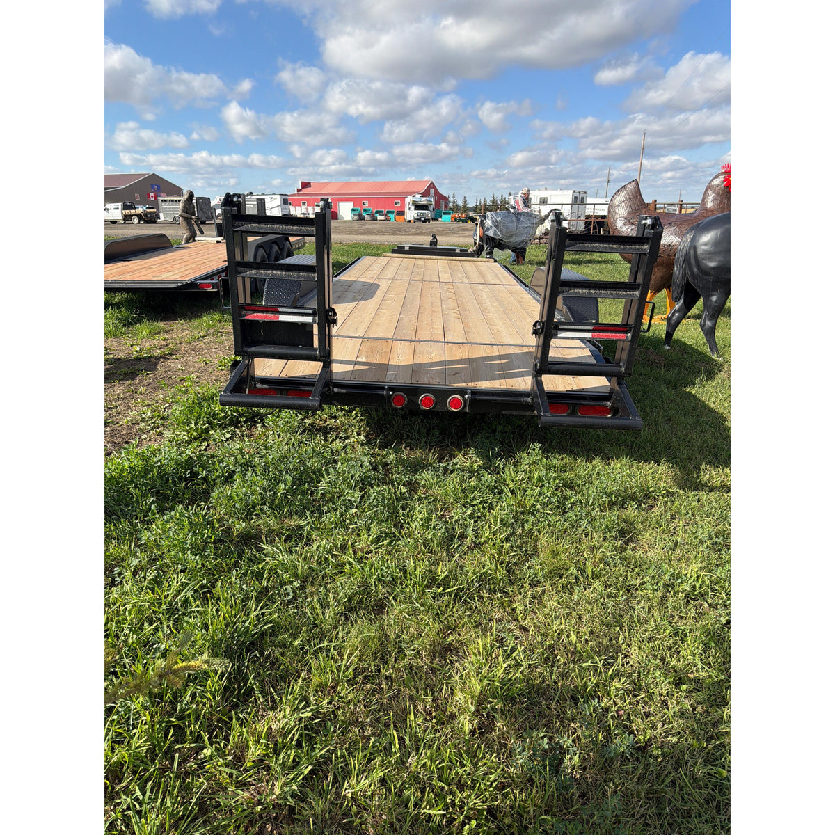 2025 Falcan FL-270 18' Flad Deck Trailer 2' Dove Tail W/Folding Ramps