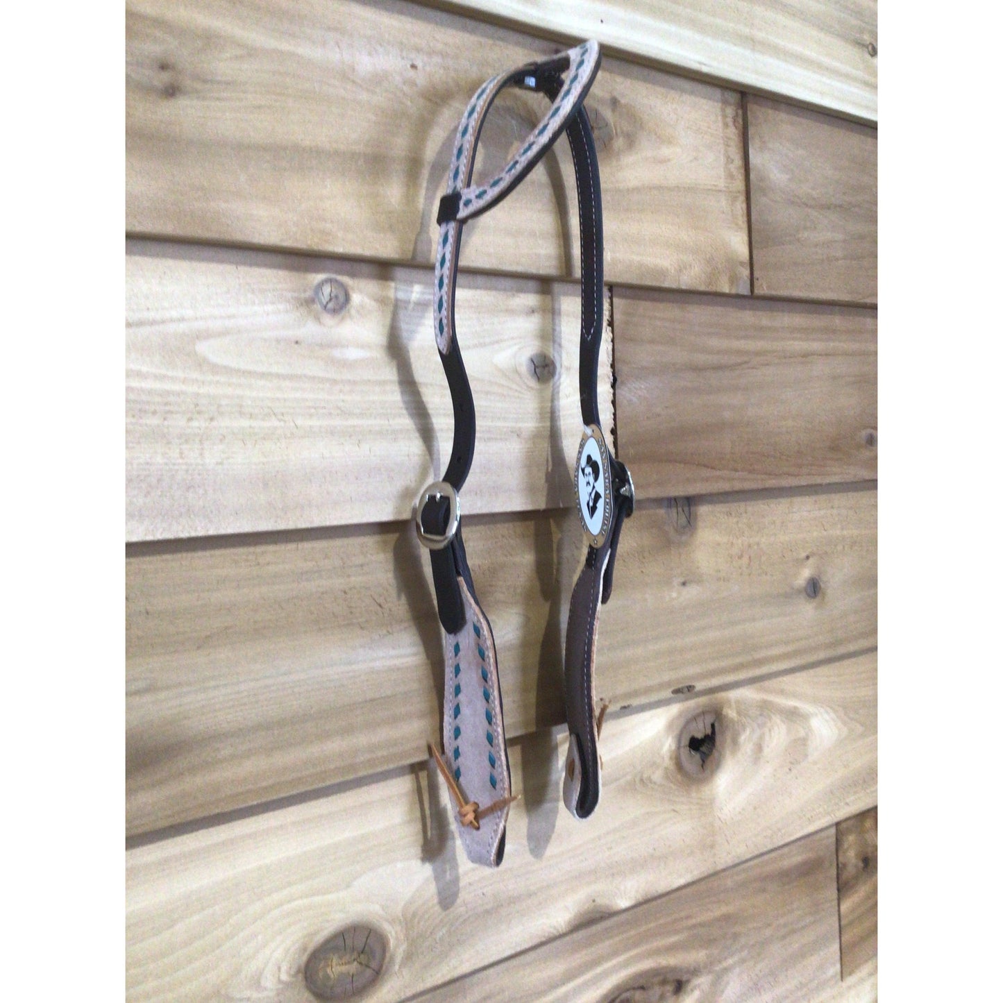 San Saba Chocolate Slide Ear w/buckstitch