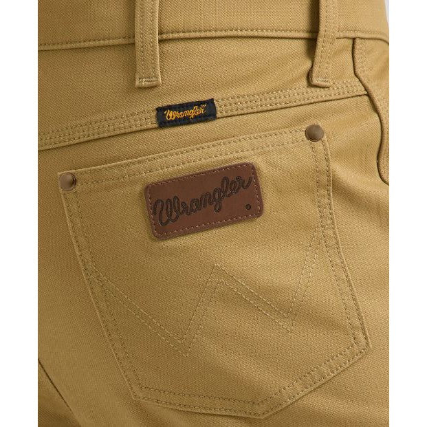 Wrangler Men's Performance Tough Comfort Cowboy Cut Slim Fit Canvas Jean-Kelp Brown