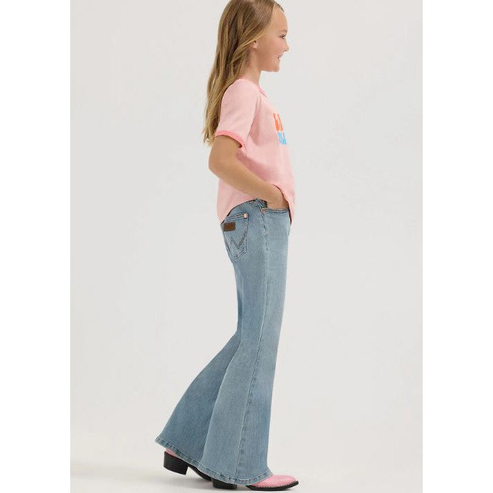 Wrangler Girl's Lainey Wilson Bell Bottom Jeans- Daydream
