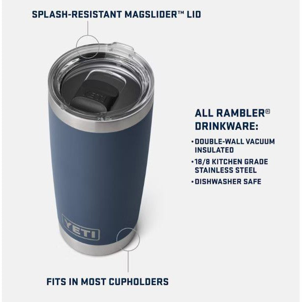 Yeti Rambler 591 ml Tumbler w/Magslider - Lowcountry Peach