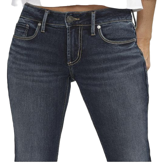 Silver Women's Britt Low Rise Slim Bootcut Jeans - Indigo