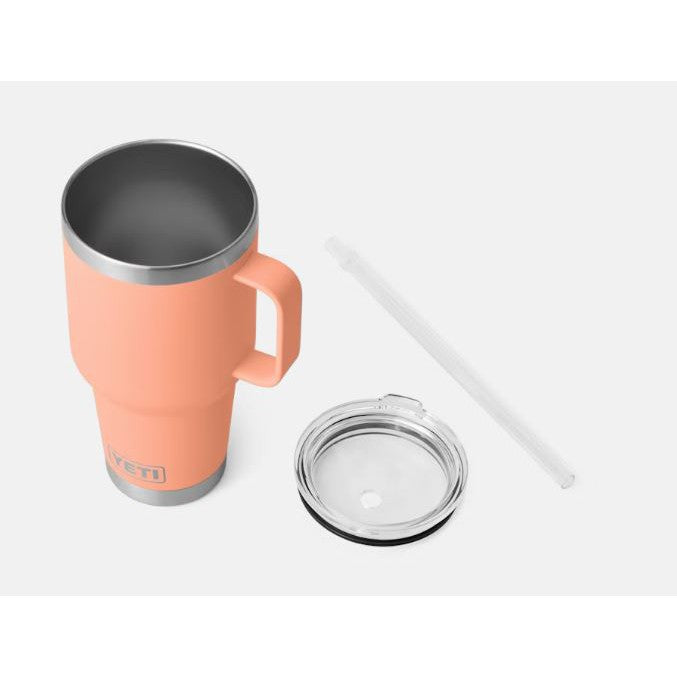 Yeti Rambler 1L Straw Mug - Lowcountry Peach