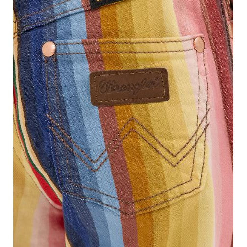 Wrangler Girl's Lainey Wilson Bell Bottom Jeans- Rodeo Stripe