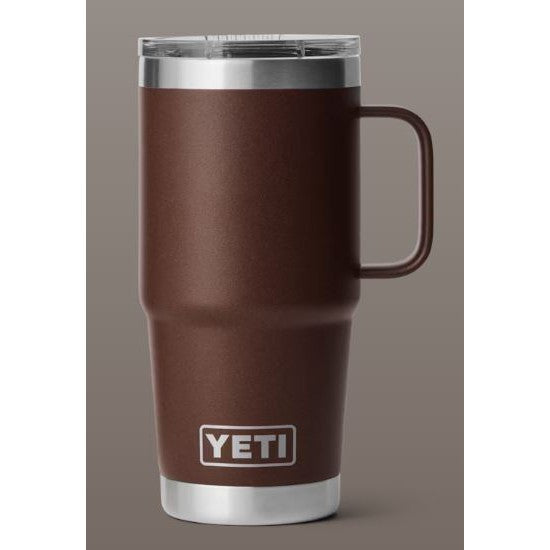 Yeti Rambler 591ml Travel Mug w/Stronghold Lid - Wetlands Brown