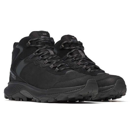 Merrell Women's Speed Strike 2 Mid Waterproof Hiking Shoe- Black