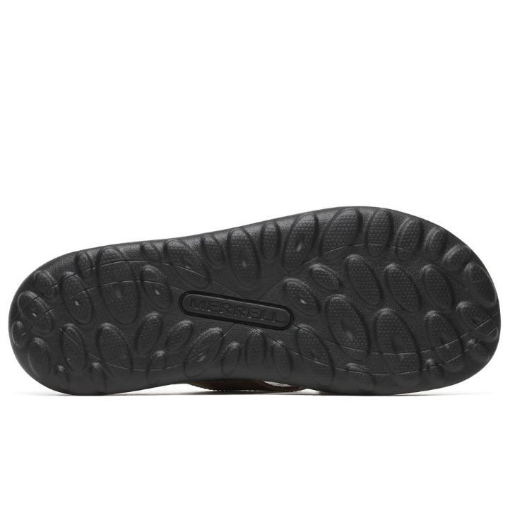 Merrell Men's Cove Leather Flip Sandal- Coffee