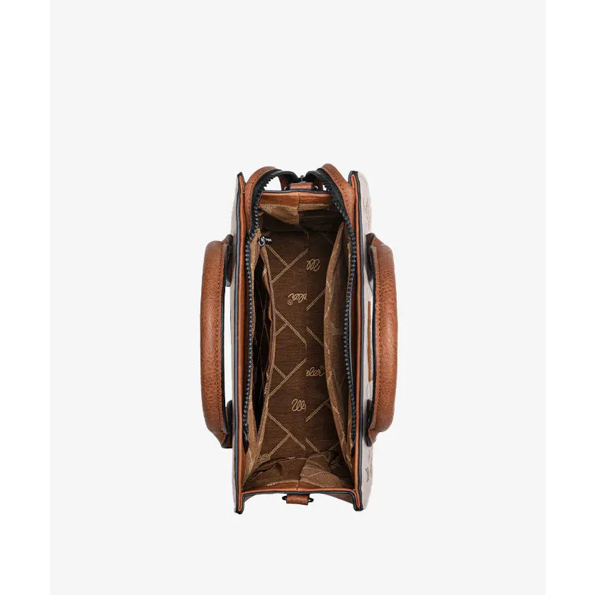 Wrangler Aztec Pattern Print Tote Bag- Brown