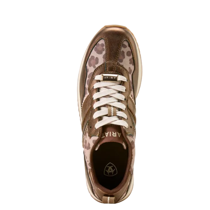 Ariat Womens Bronzed Leopard Running Shoe