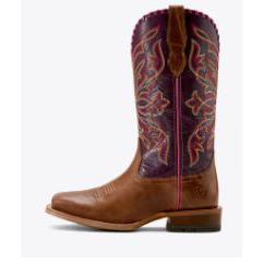 Ariat Women's Showdown Western Boot-Dark Tan
