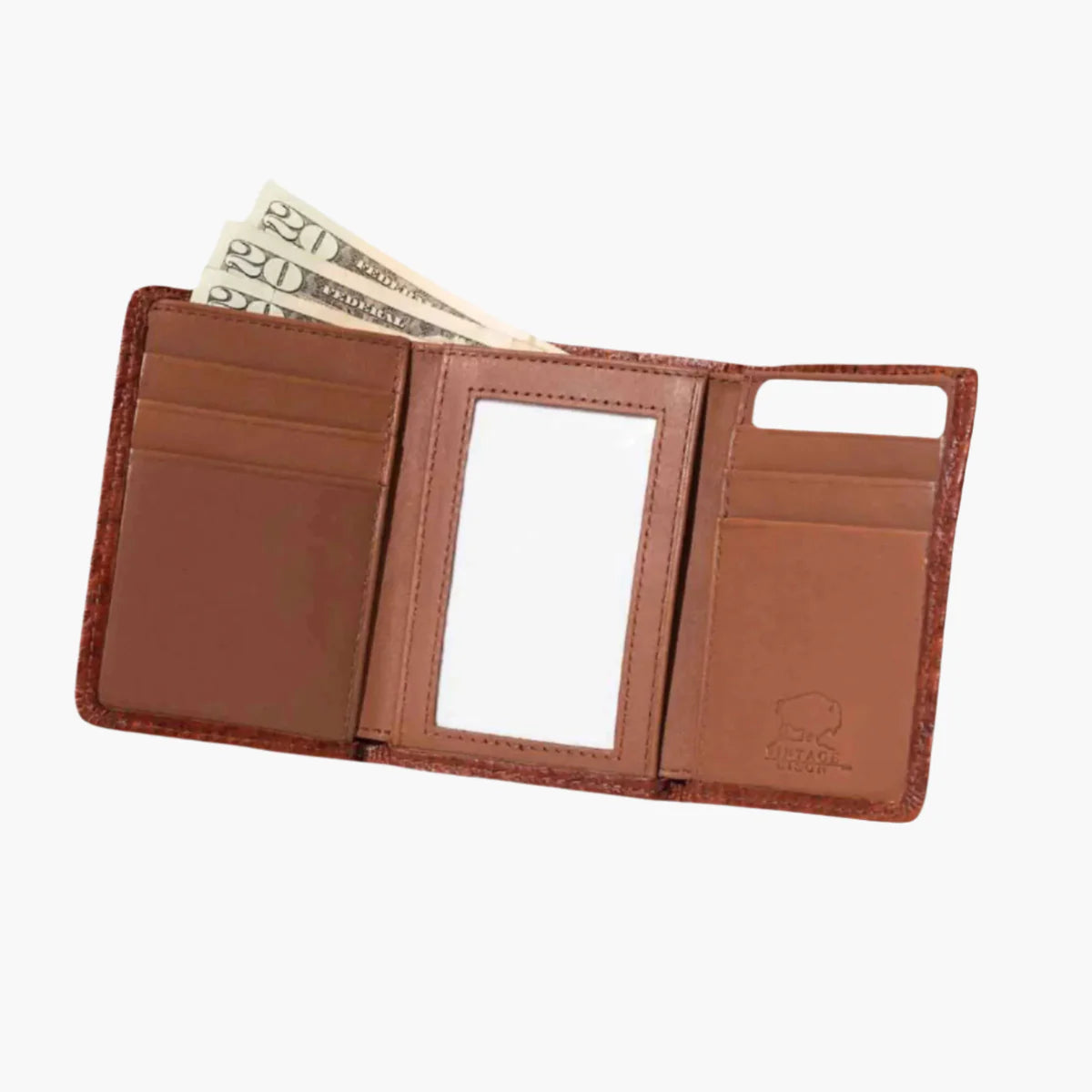 Vintage Bison Phoenix Tri-Fold-Brown