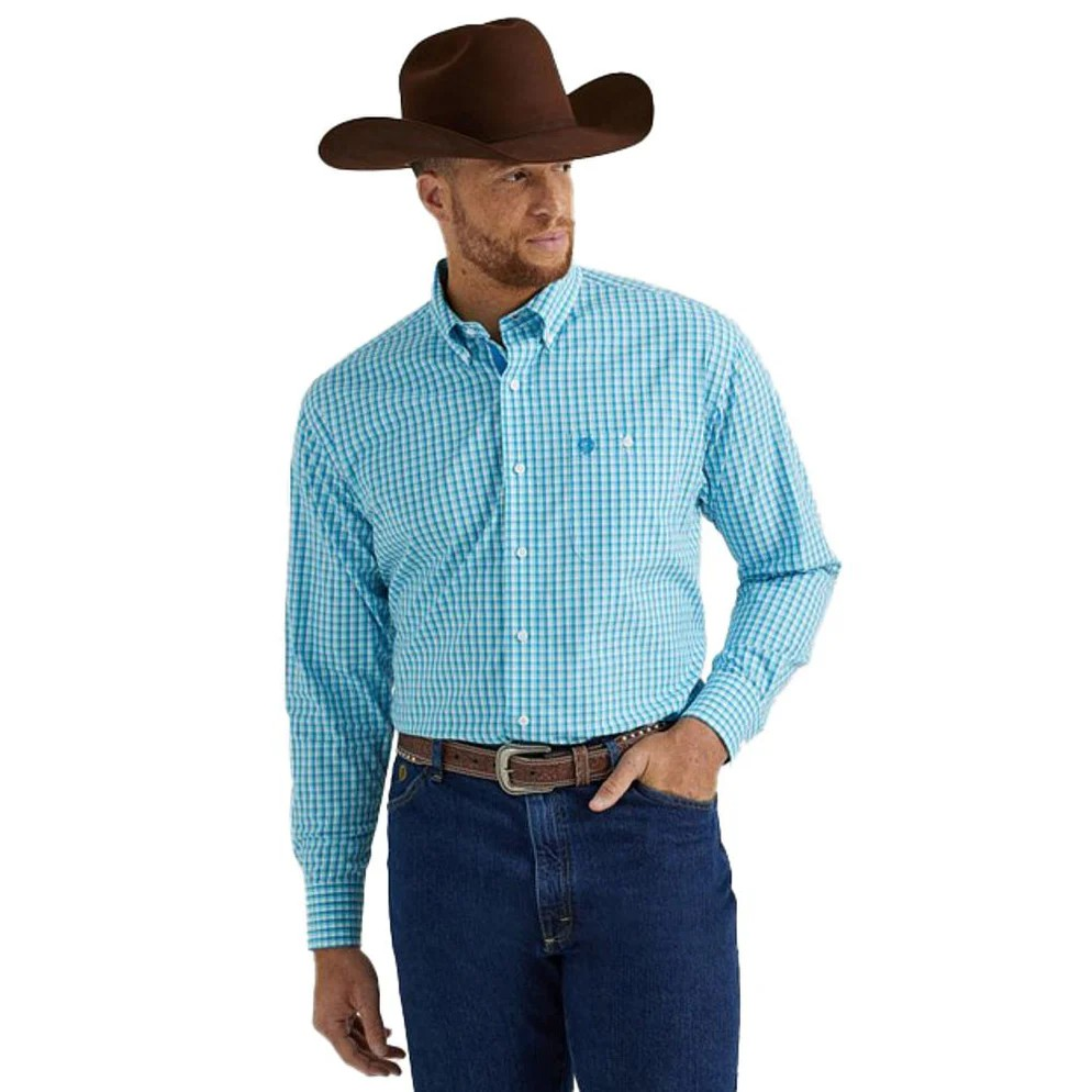 Wrangler Men's George Strait Collection One Pocket LS Shirt