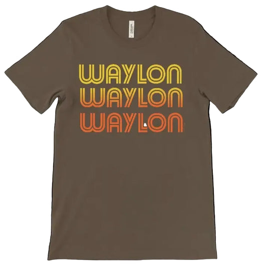 Rodeo Hippie Short Sleeve Waylon Tee Shirt - Heather Brown