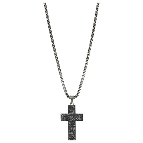 Justin Unisex Reversible Cross on 24 inch Box Chain - Irvine Tack & Western Wear
