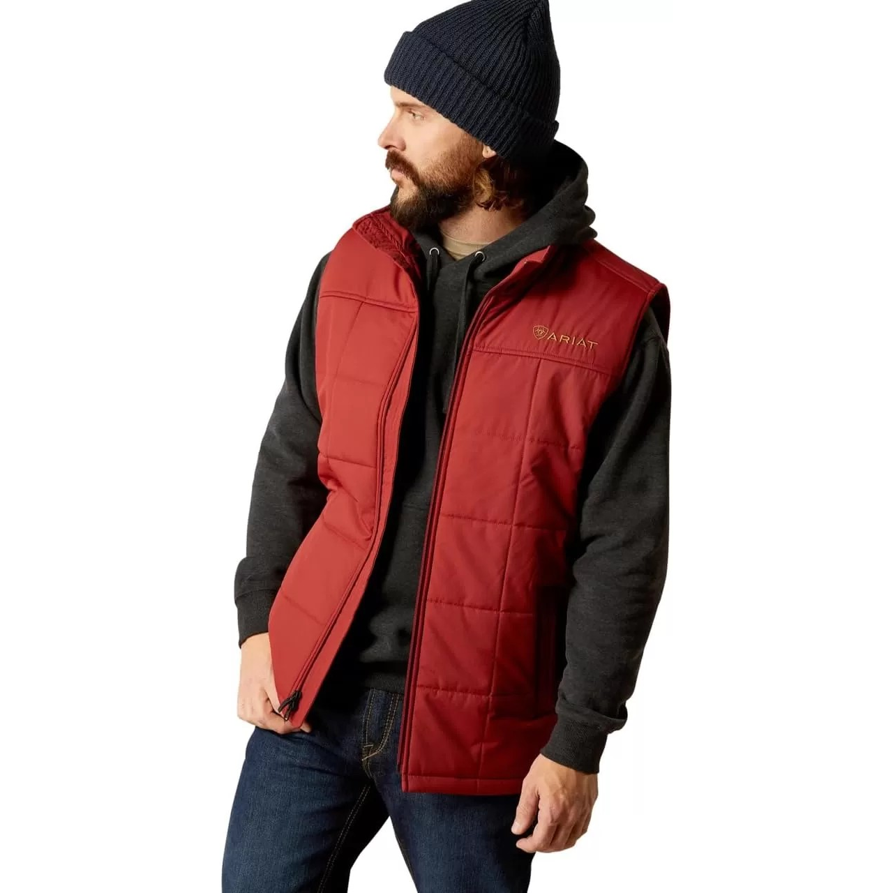 Ariat Men's Crius Insulated Vest - Rosewood