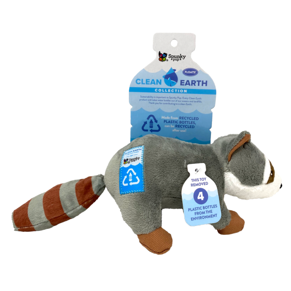 Spunky Pup Clean earth Plush Raccoon