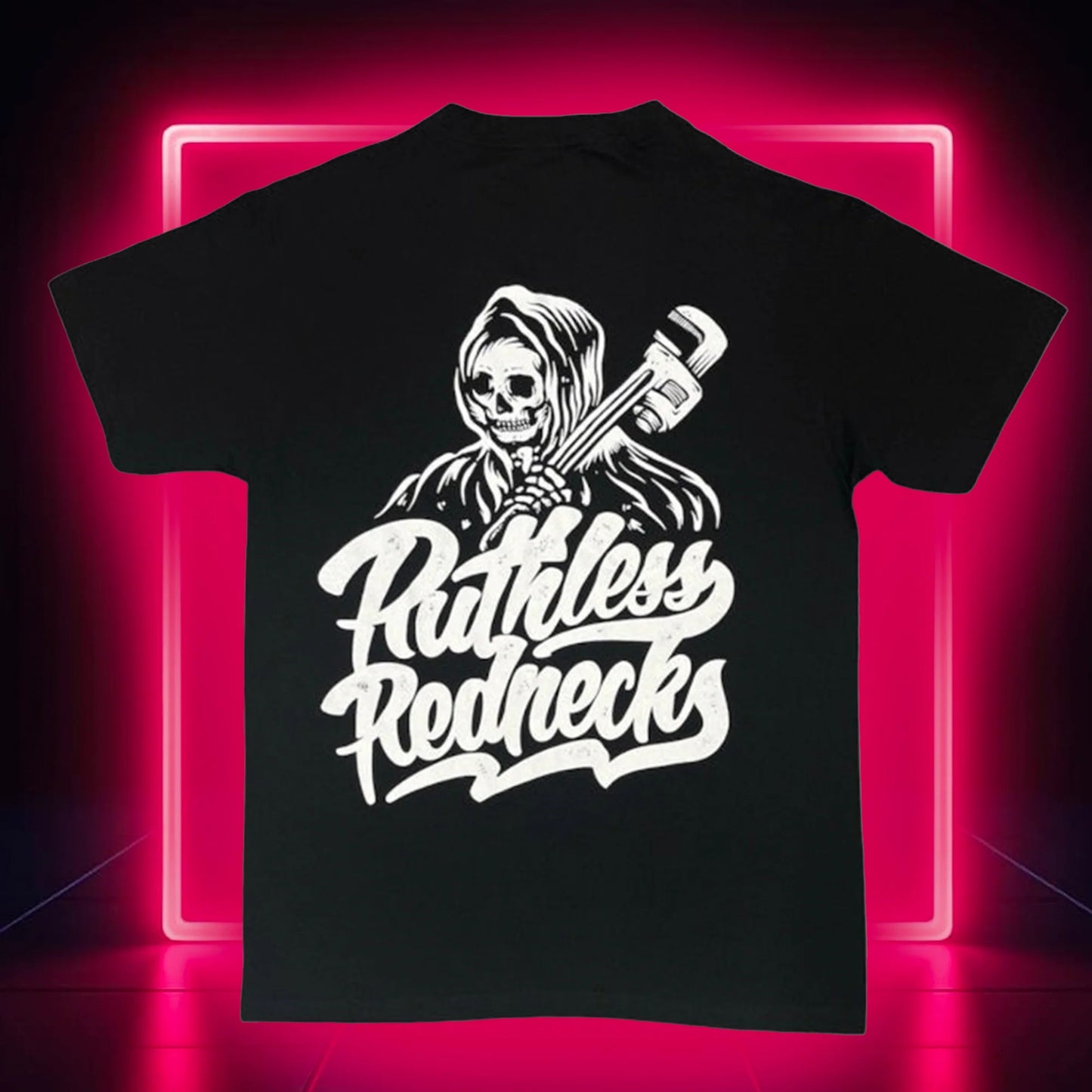 Ruthless Rednecks Wrenchin' Short Sleeve Tee Shirt - Black
